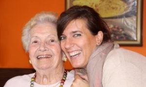photo of elderly woman and young woman