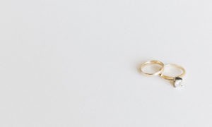 two wedding rings